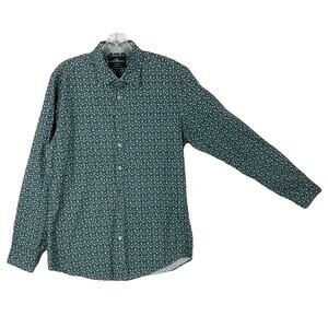 Nwot RODD & GUNN Blue Button Down Shirt M ITALY Polar Bear Sports Fit Woven